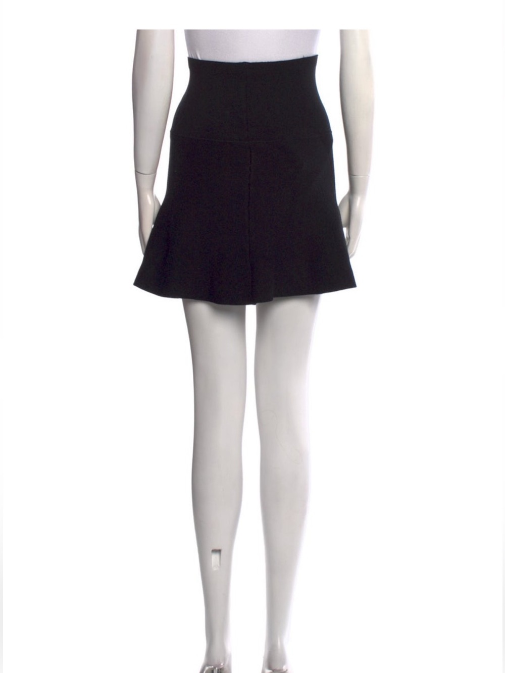 The Frankie Shop Pleated Mini Skirt Black Size S High-Waist - Picture 3 of 3